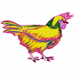 Chickens And Roosters Embroidery Design 2 Chickens And Roosters Embroidery Design 2